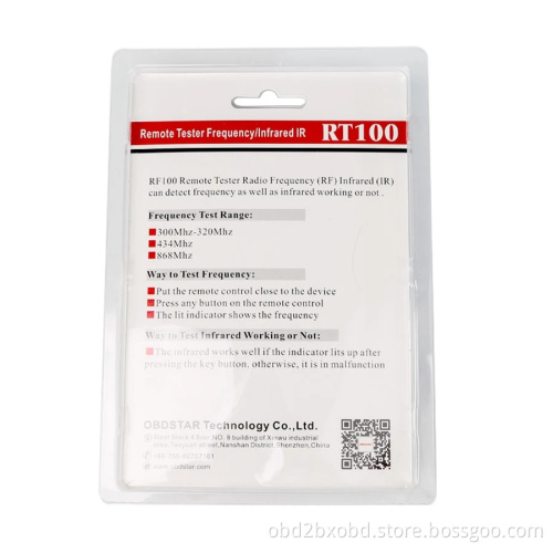 OBDSTAR RT100 Remote Tester Frequency/Infrared